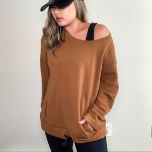 ALLIE Fleece Pullover in Coco